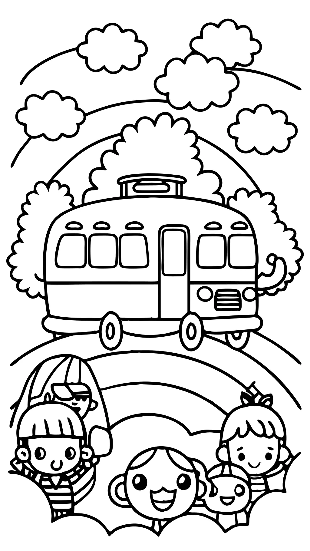 coloriage bus scolaire